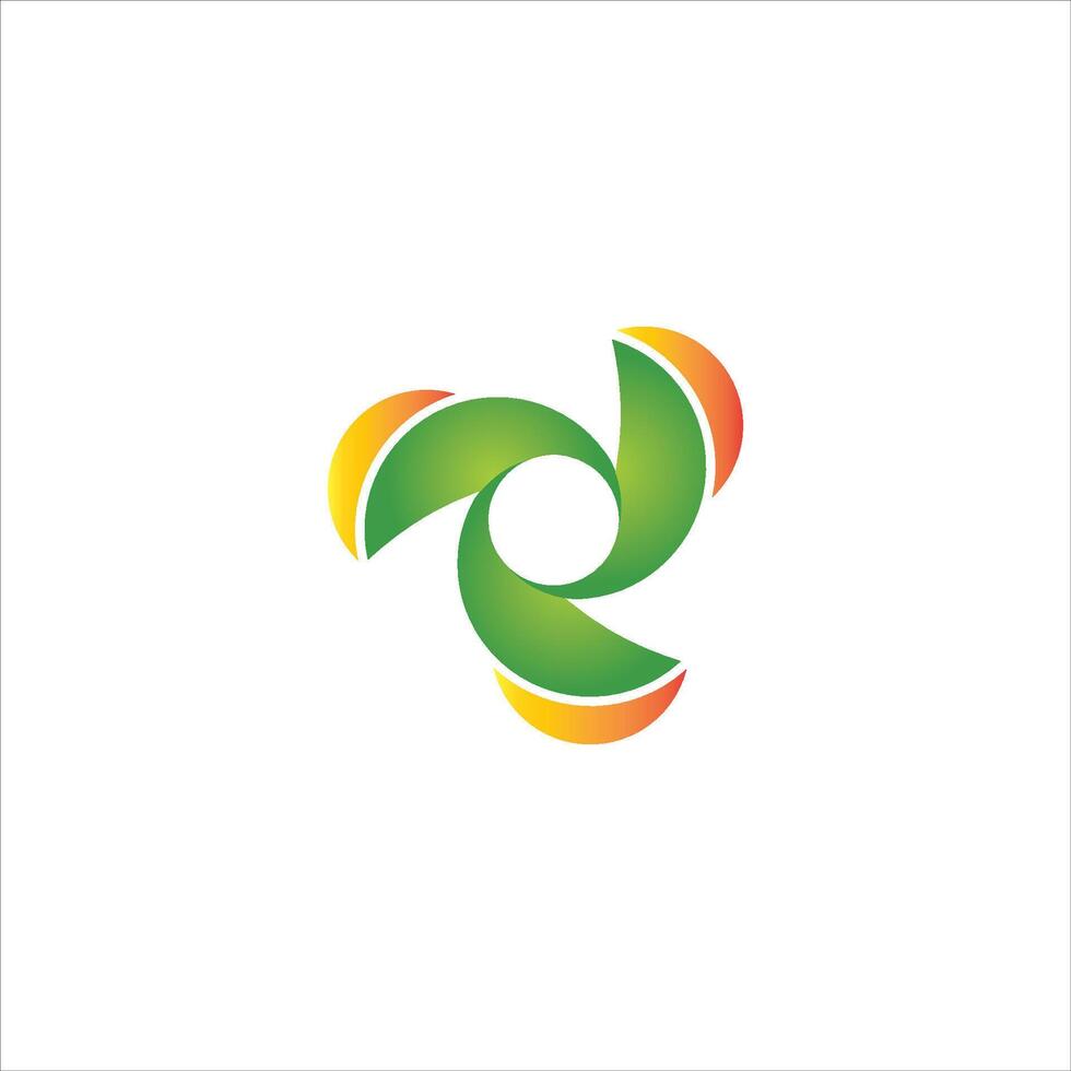 modelo de design de logotipo de energia verde vetor