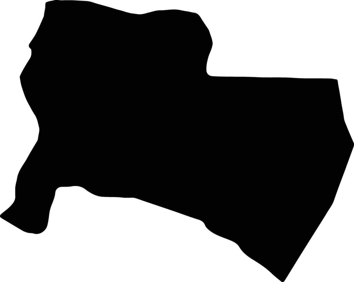 caraque Jordânia silhueta mapa vetor