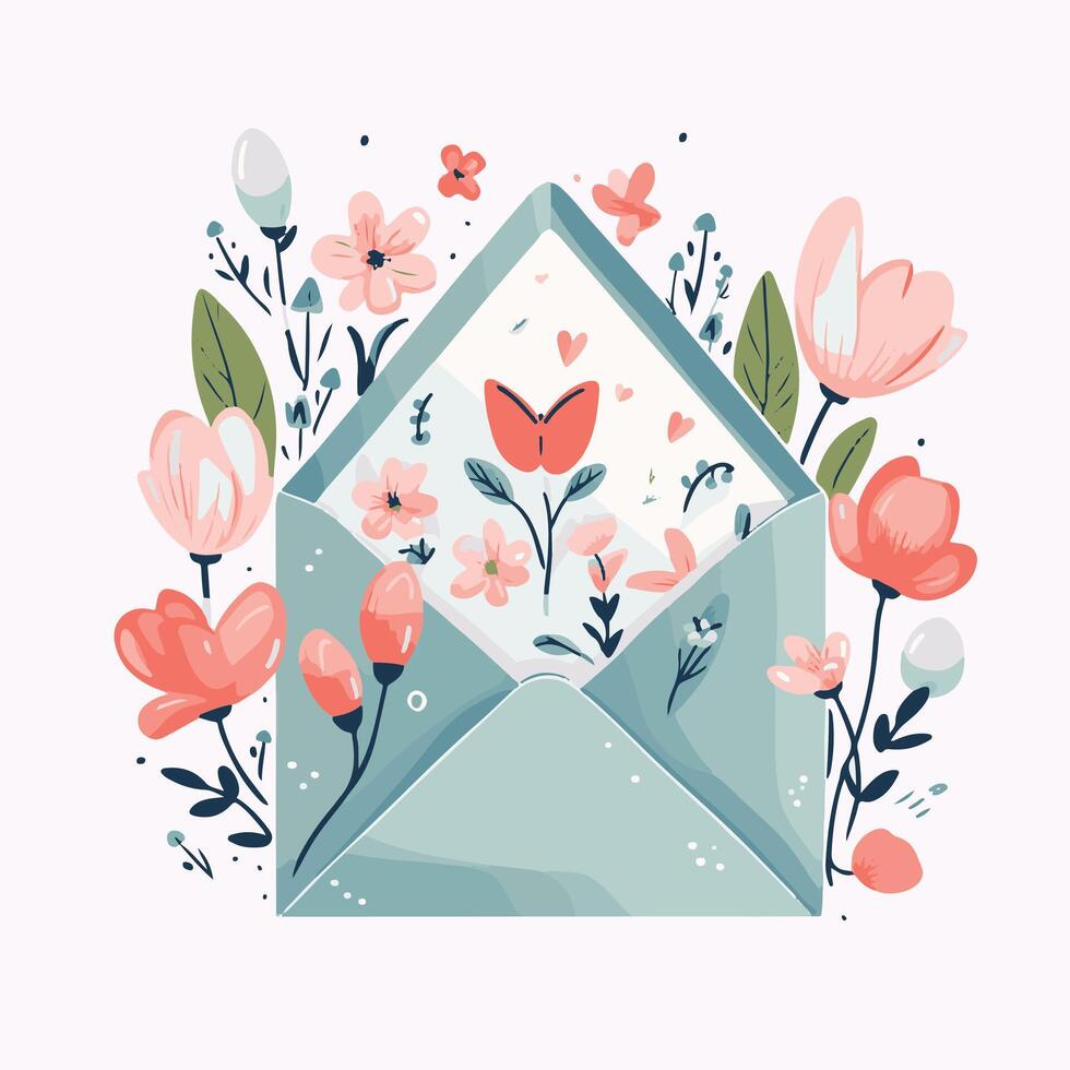 lindo flores vetor ícone ilustração