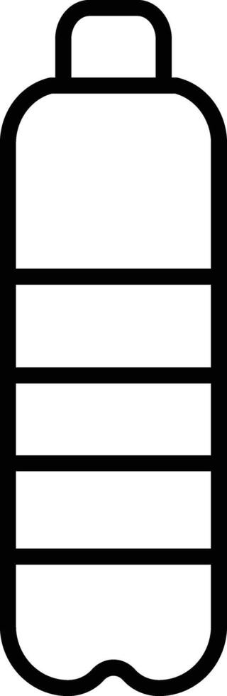 plástico garrafa ícone dentro linha estilo. isolado em Projeto plástico água garrafa. recipiente água garrafa placa vetor para apps e local na rede Internet