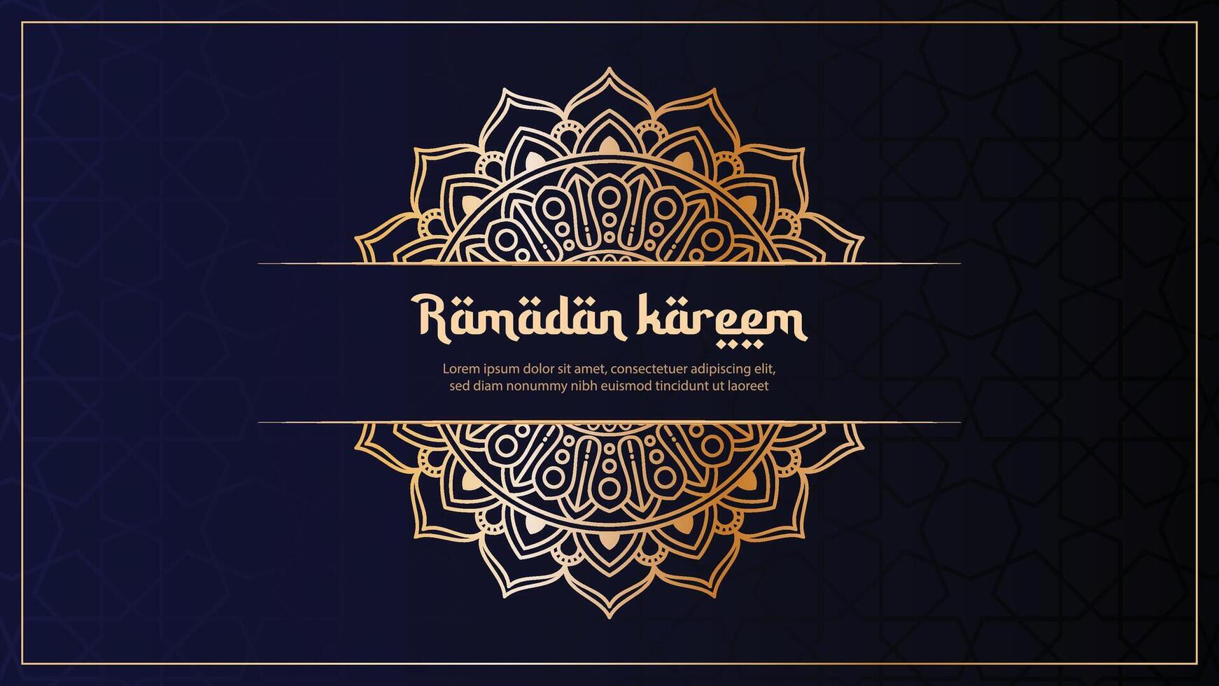 fundo de cartão de saudação ramadan kareem vetor