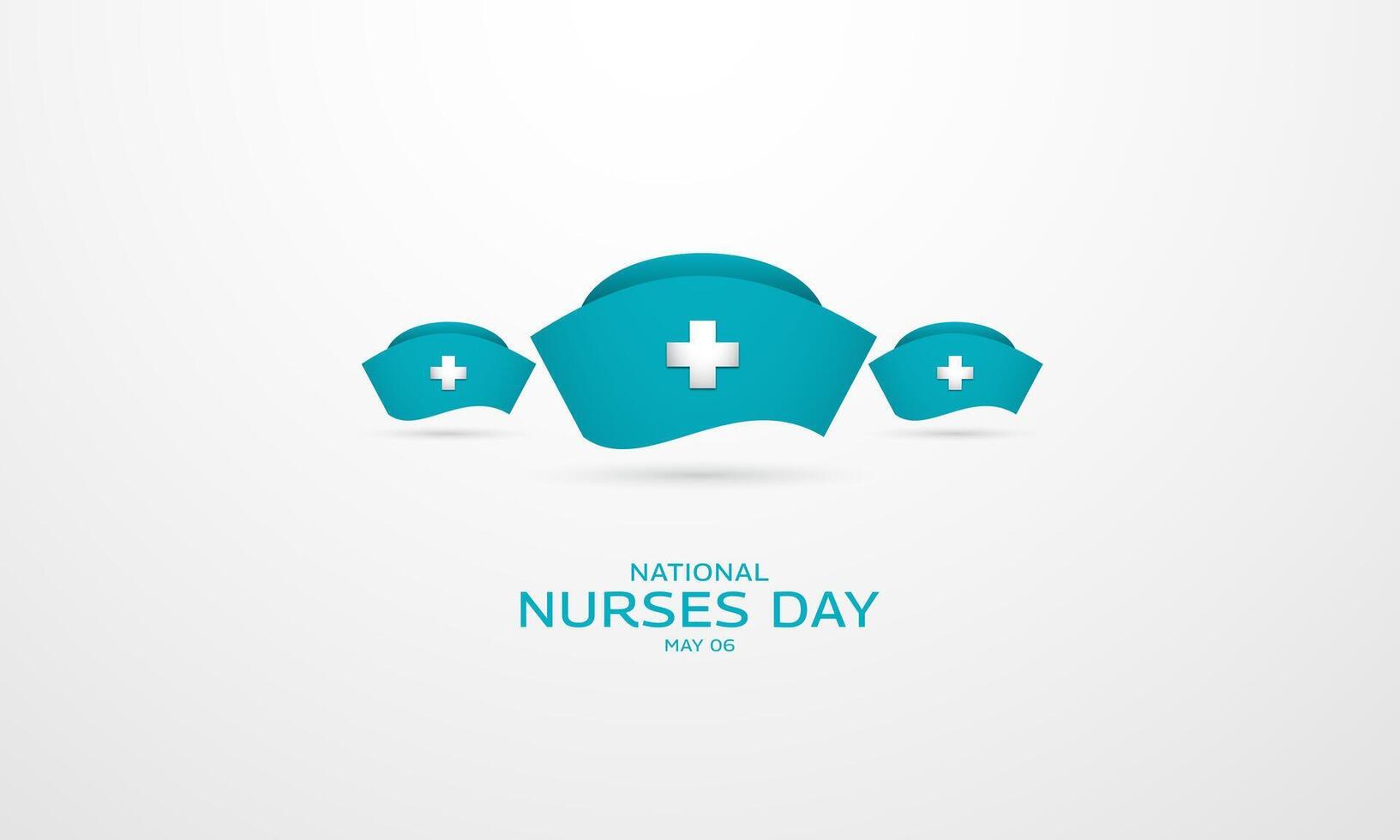 nacional enfermeiras dia pode 06 fundo vetor ilustração