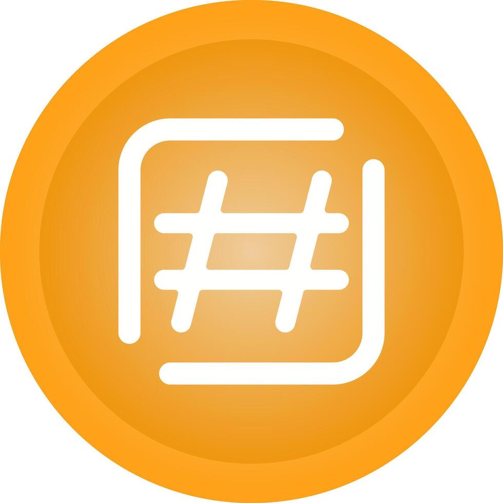 ícone de vetor de hashtag