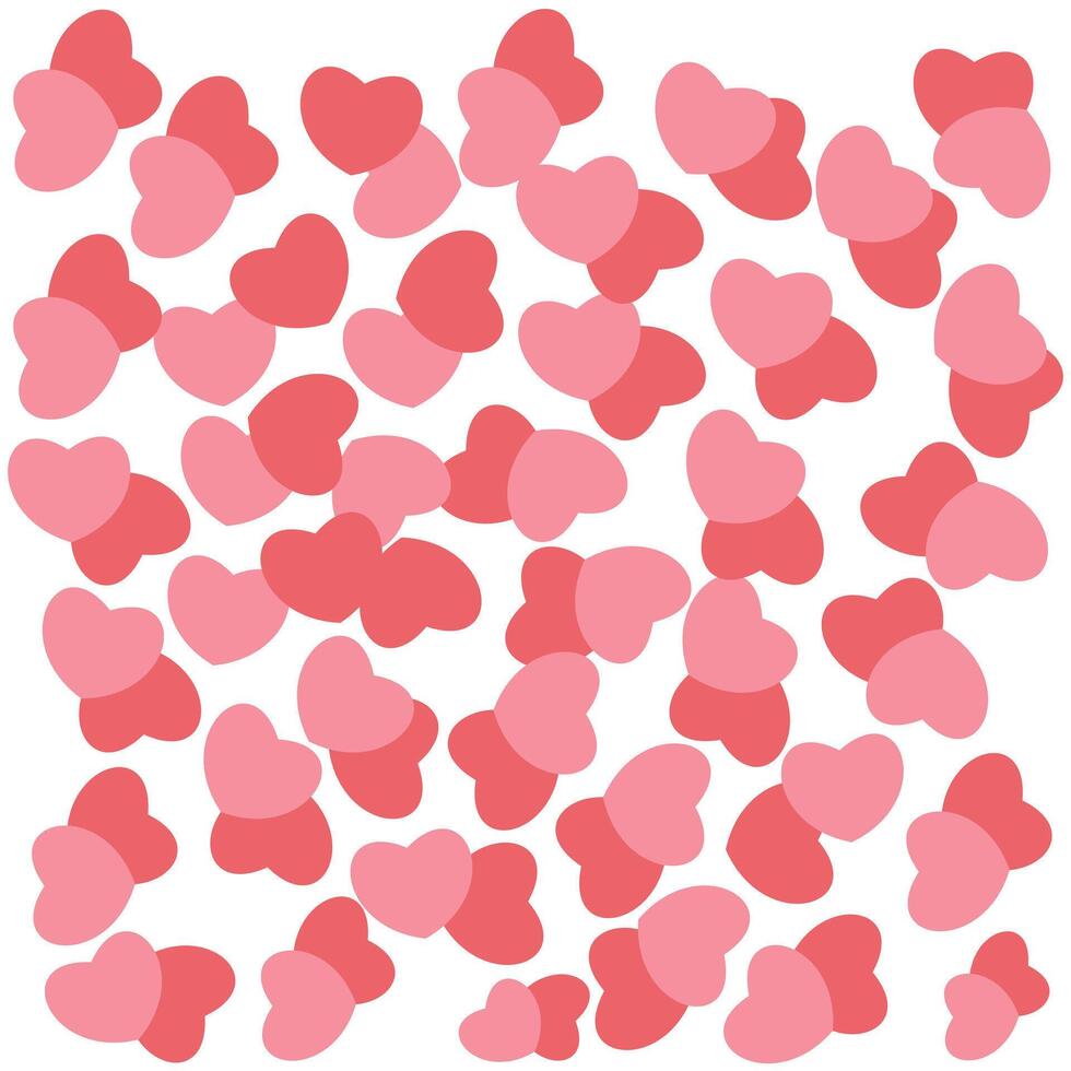 dia dos namorados dia fundo com Rosa corações vetor ilustração. coração elemento representação do amoroso dia, Casamento ou namorados elemento Projeto