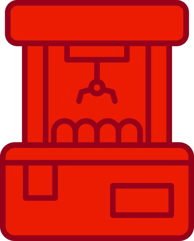 ícone de vetor de máquina de garra