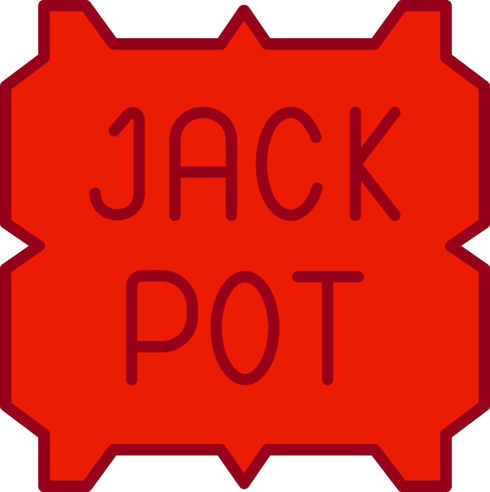 ícone de vetor de jackpot
