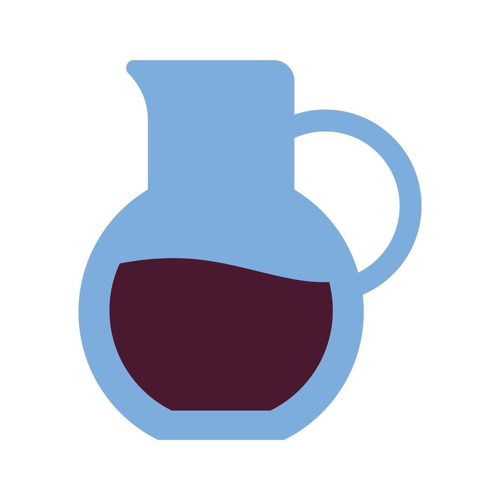 jarra de vinho transparente vetor