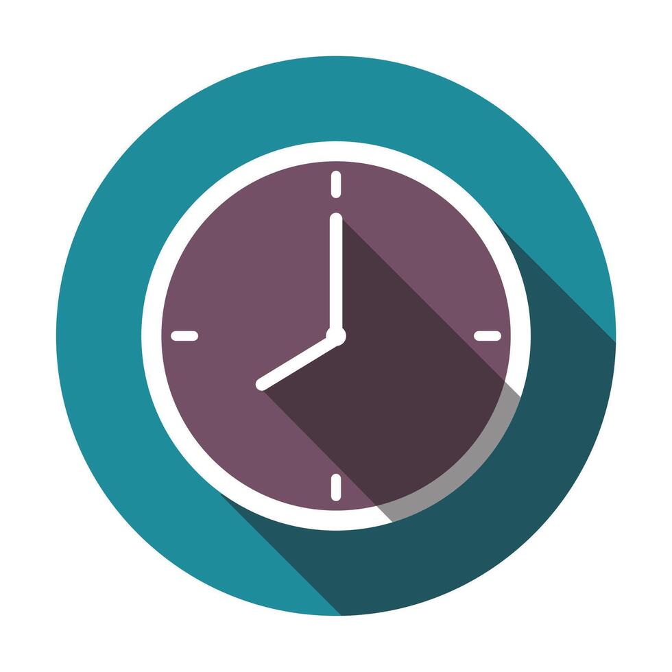 plano relógio vetor ícone isolado em branco fundo para gráfico projeto, logotipo, rede site, social meios de comunicação, Móvel aplicativo, ilustração