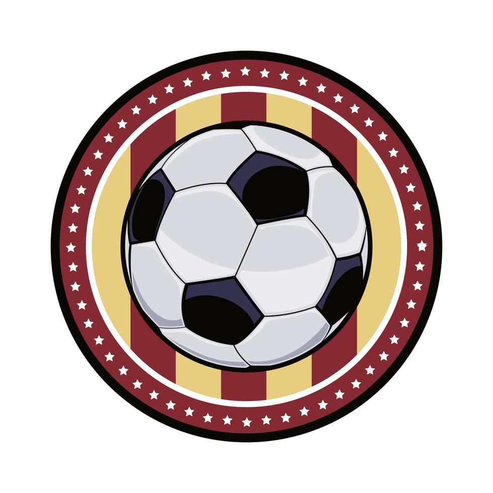 emblema de futebol com vetor