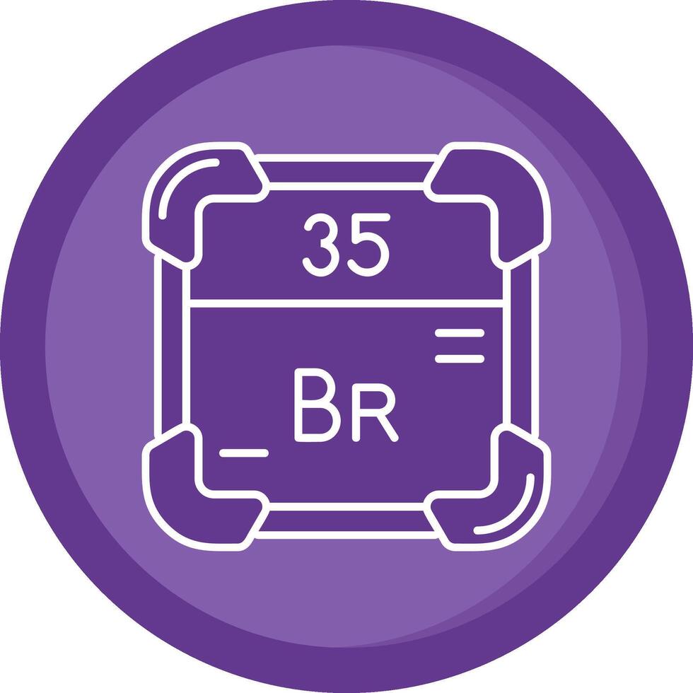 bromo sólido roxa círculo ícone vetor