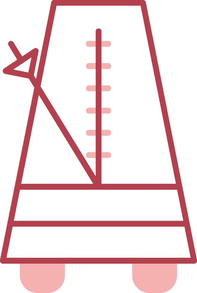 metrônomo sólido dois cor ícone vetor