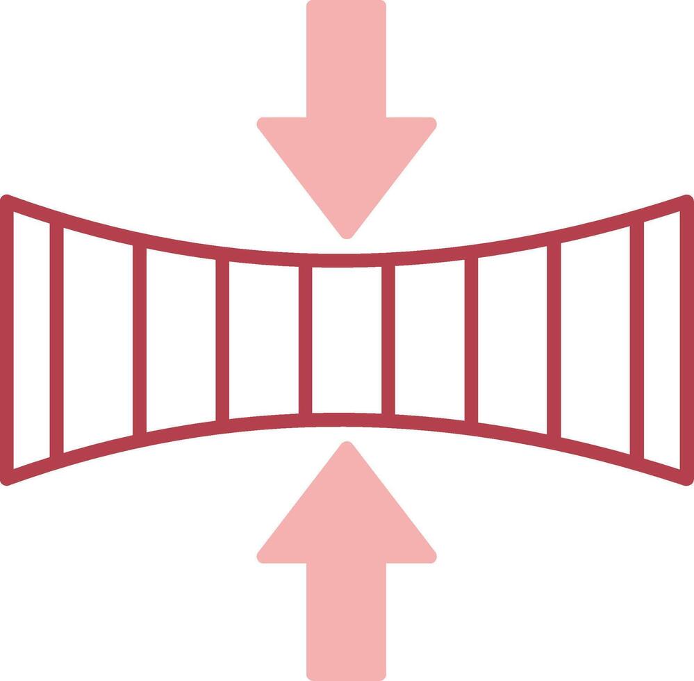 elasticidade sólido dois cor ícone vetor