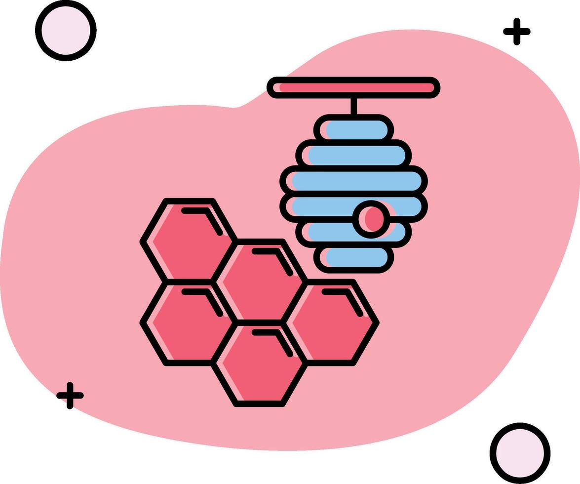 favo de mel escorregou ícone vetor