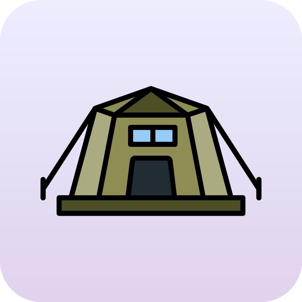 ícone de vetor de tenda