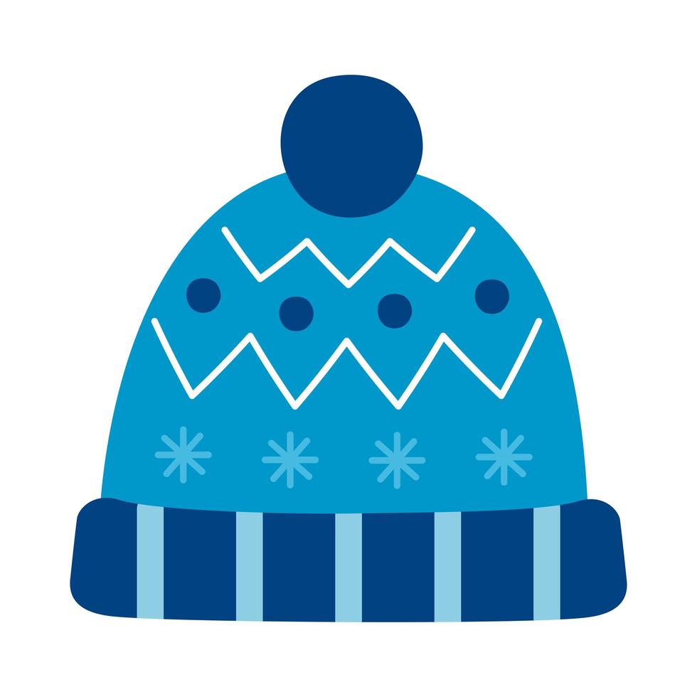 acessório de chapéu de inverno vetor
