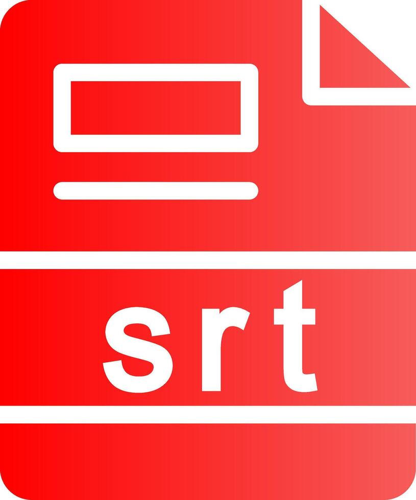 srt criativo ícone Projeto vetor