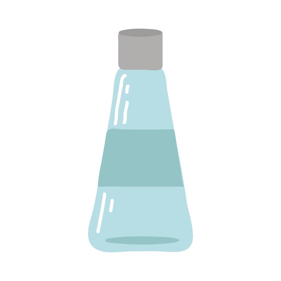 garrafa transparente reutilizável vetor