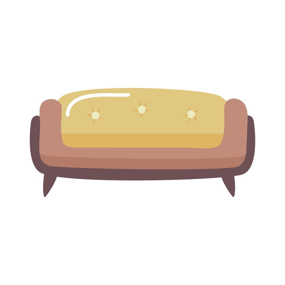 design de sofá doméstico vetor
