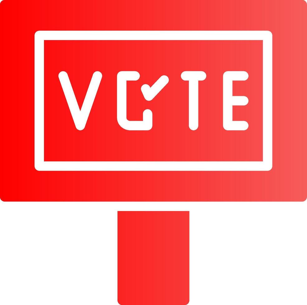 votar design de ícone criativo vetor