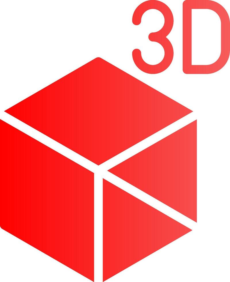 3d objeto criativo ícone Projeto vetor