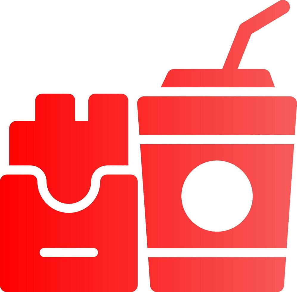 design de ícone criativo de fast food vetor