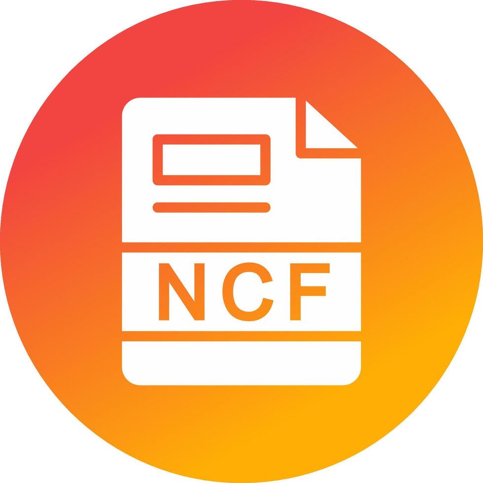 ncf criativo ícone Projeto vetor