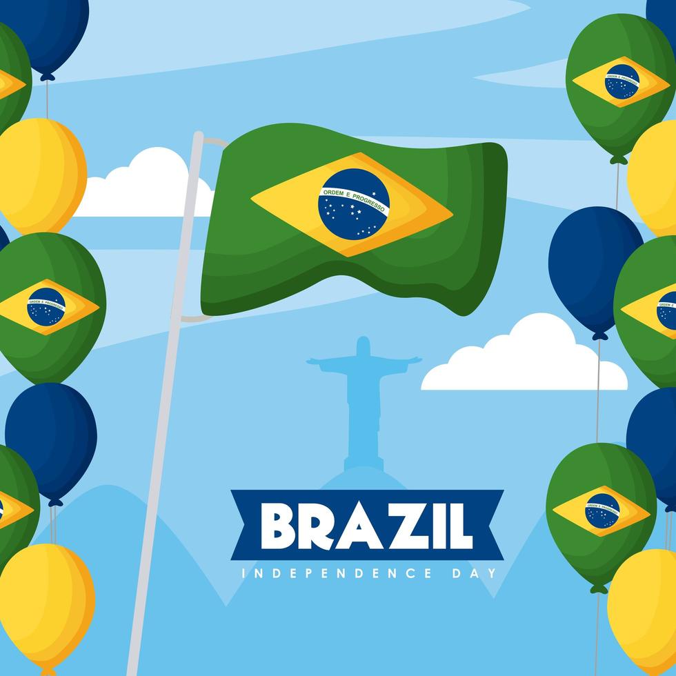 dia da independência do brasil vetor