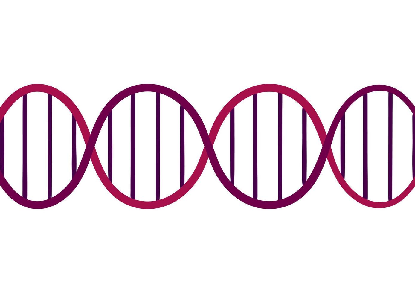 fundo de gene de DNA em um fundo branco vetor