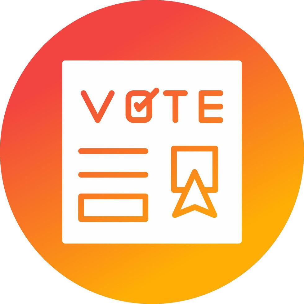 votar design de ícone criativo vetor