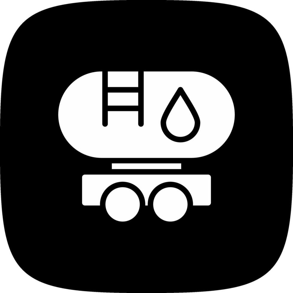 design de ícone criativo de caminhão-tanque vetor