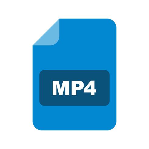 Ícone de vetor MP4