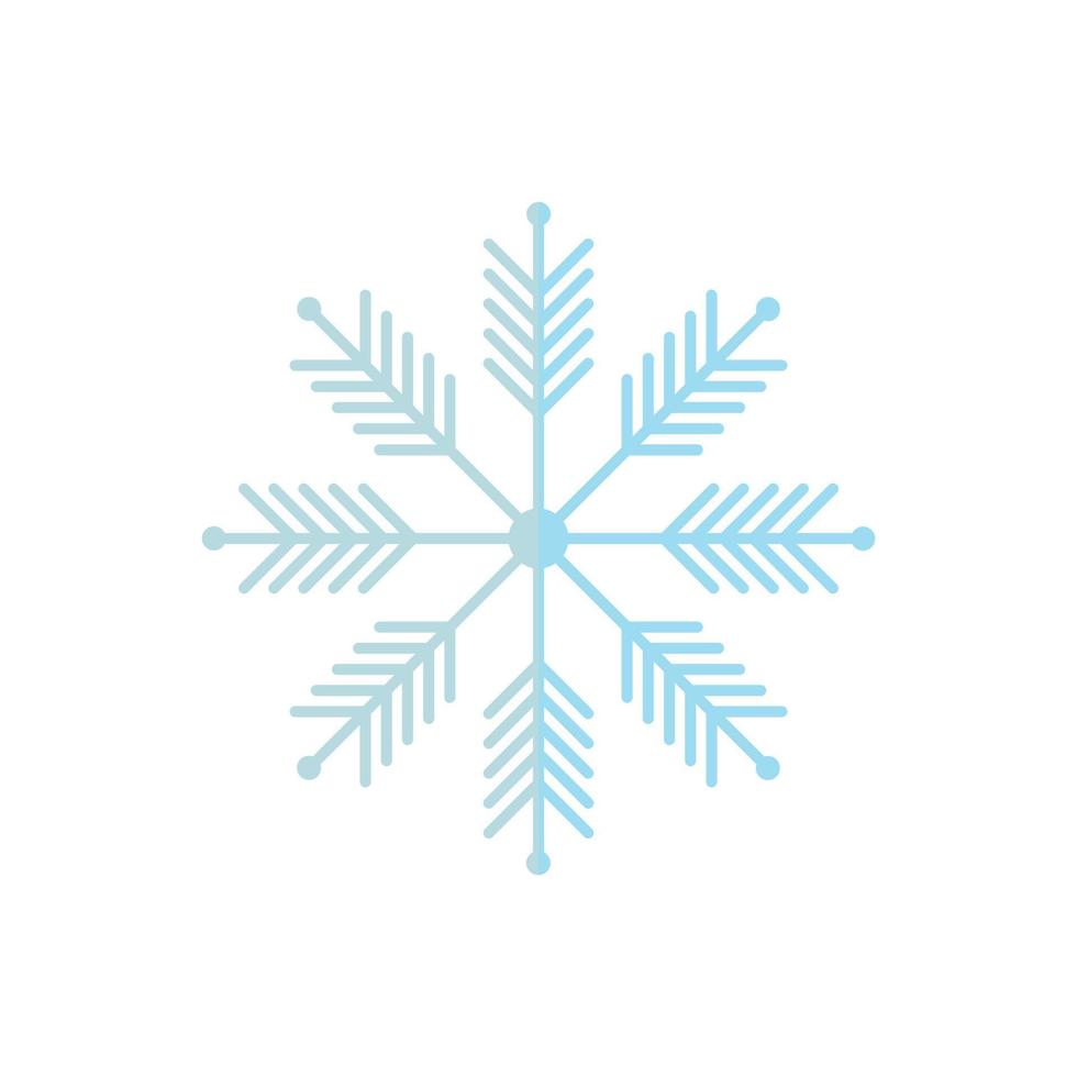 linha de vetor de ícone de floco de neve na imagem de fundo branco para web, apresentação, logotipo, símbolo do ícone.