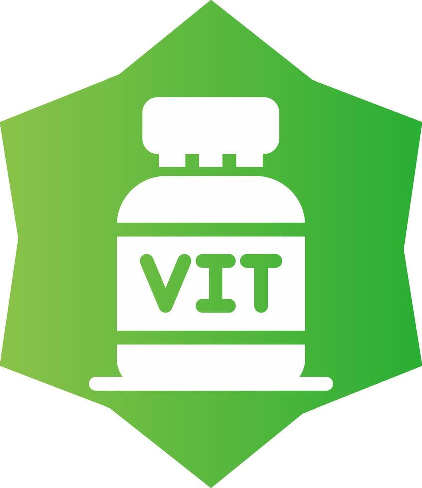 design de ícone criativo de vitaminas vetor