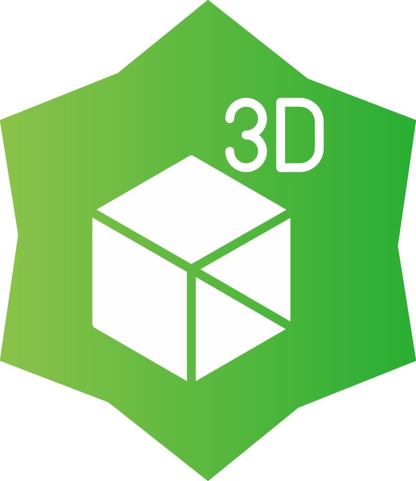 3d objeto criativo ícone Projeto vetor