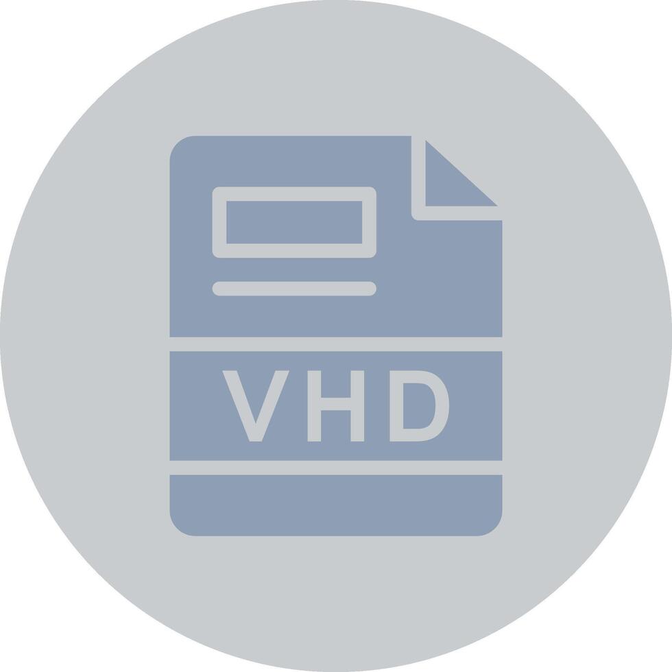 vhd criativo ícone Projeto vetor