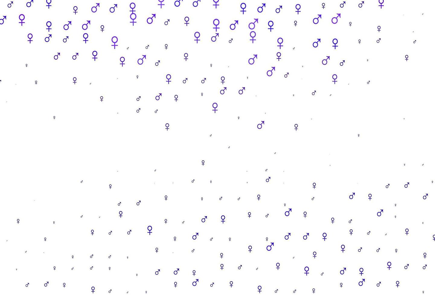 textura vector roxo claro com ícones masculinos, femininos.