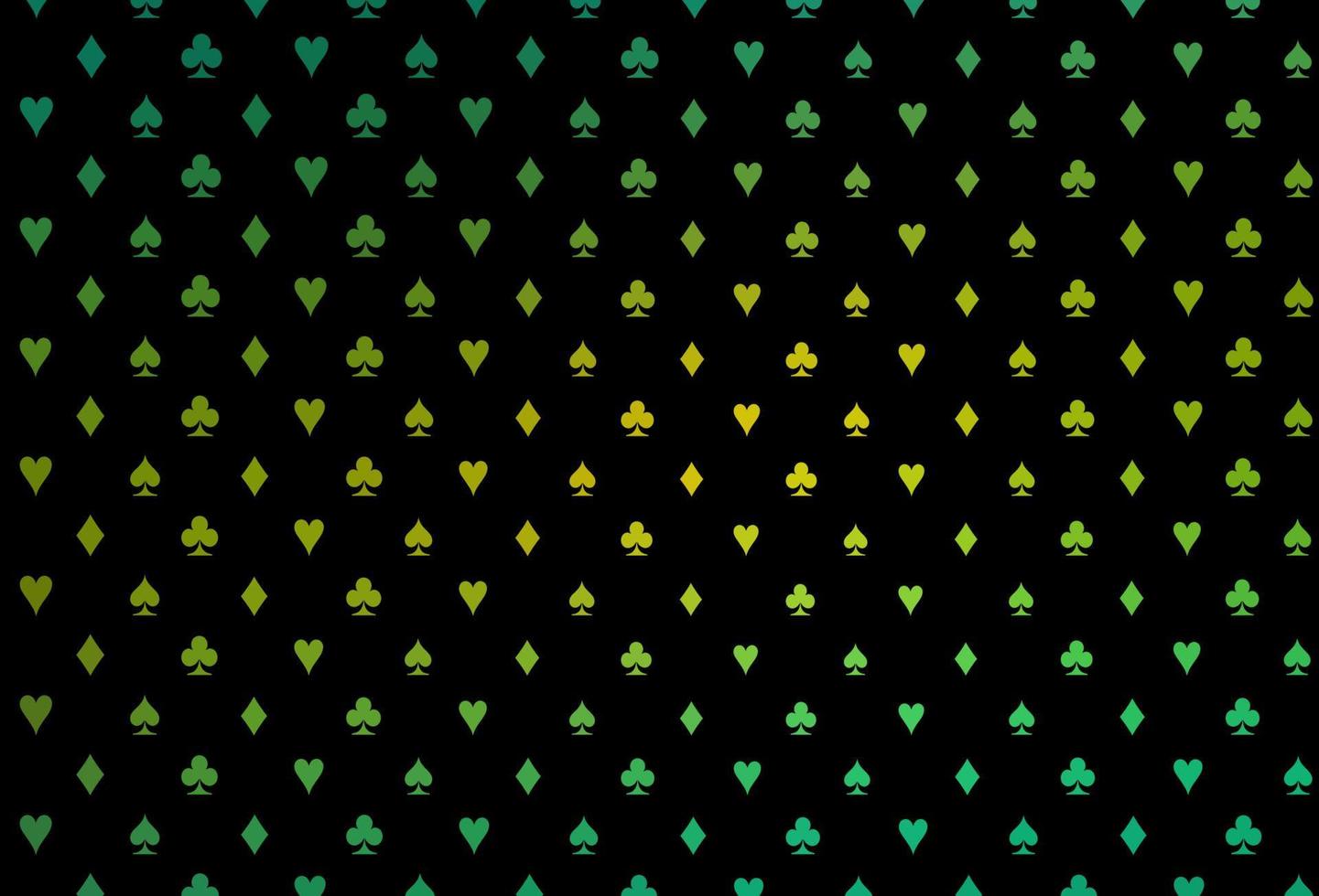 fundo vector verde e amarelo escuro com sinais de cartões.