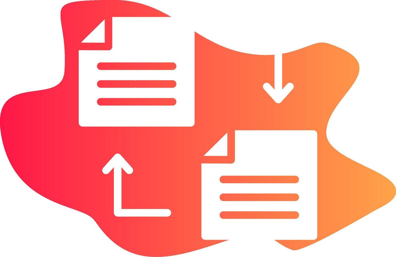 design de ícone criativo de transferência de arquivo vetor