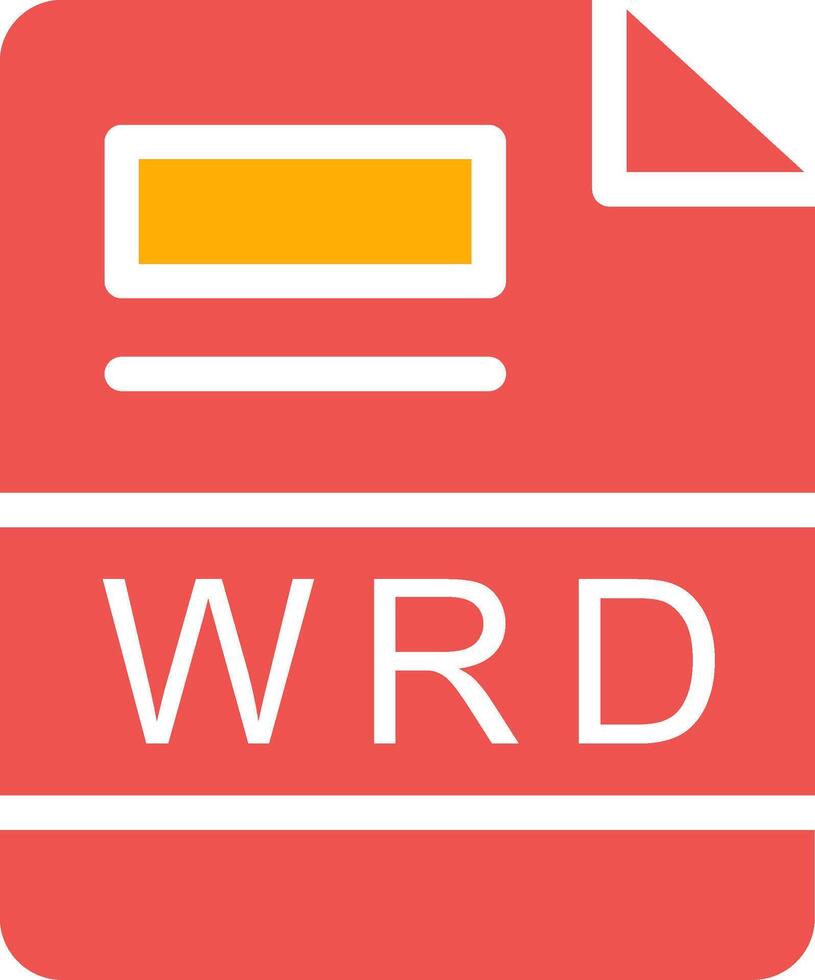 wrd criativo ícone Projeto vetor