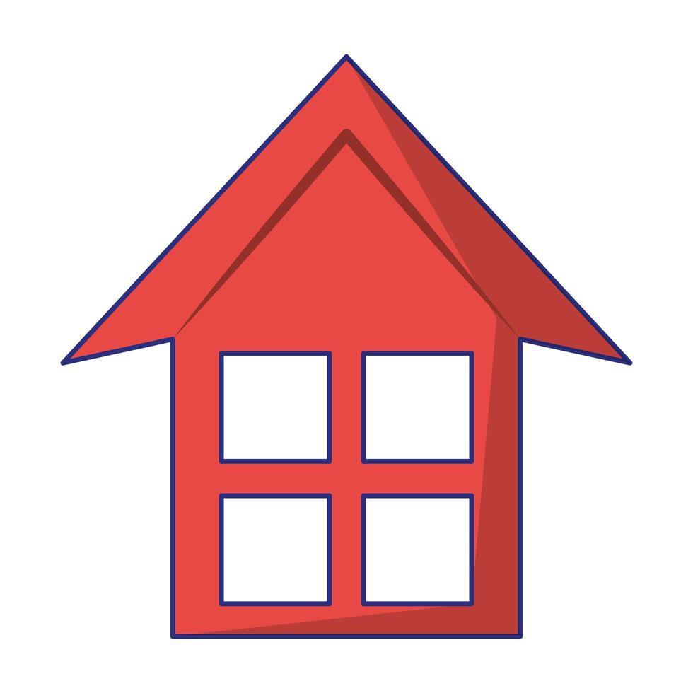 ícone de silhueta de casa vetor
