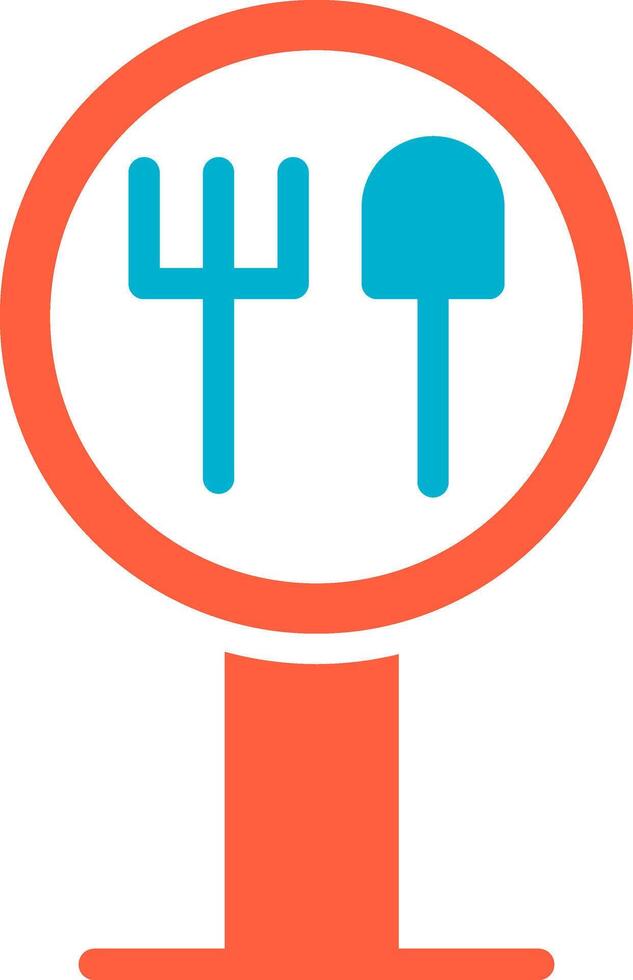 design de ícone criativo de restaurante vetor