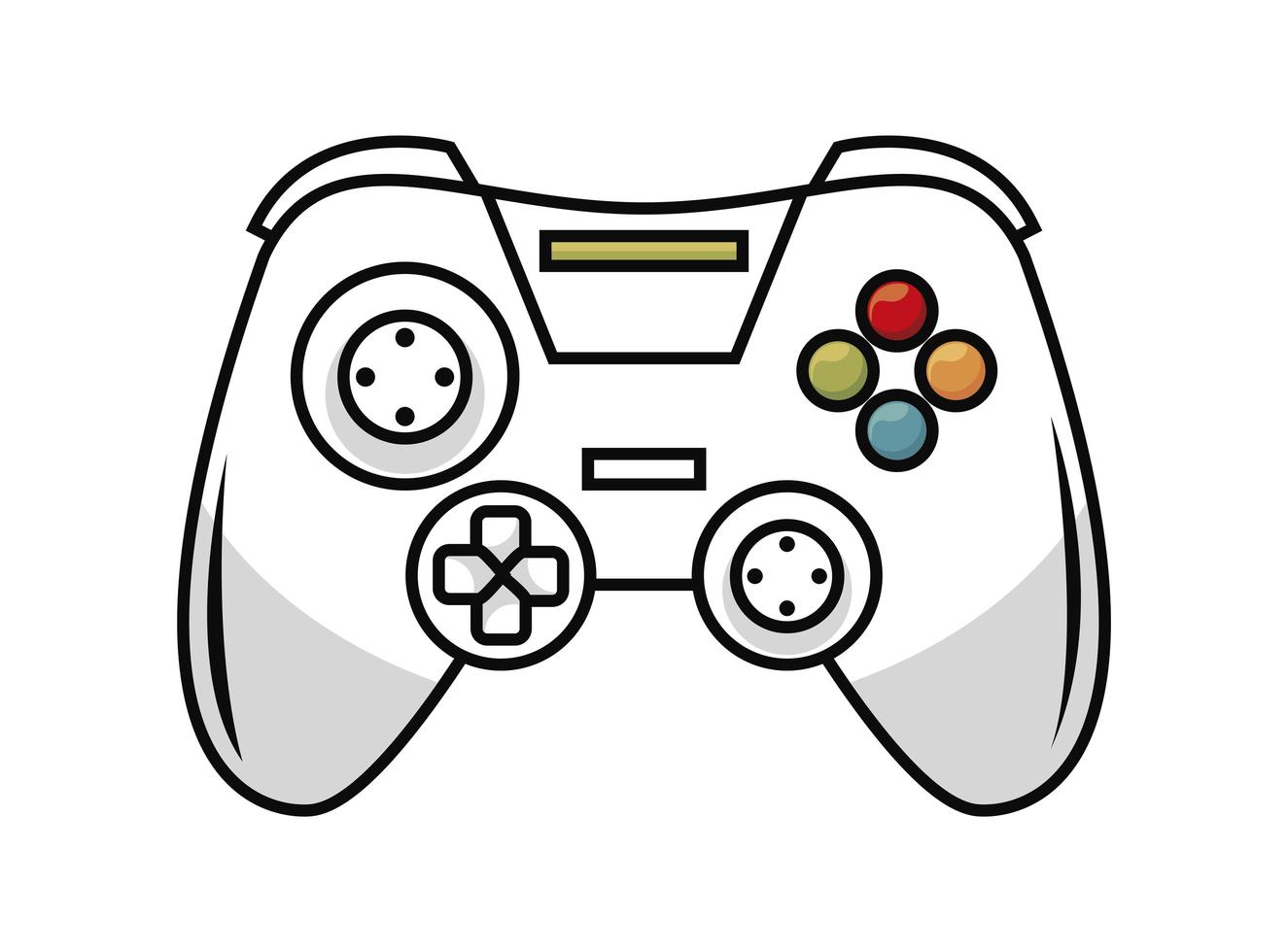 controle de jogo ergonômico vetor