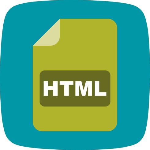 Ícone de vetor de HTML