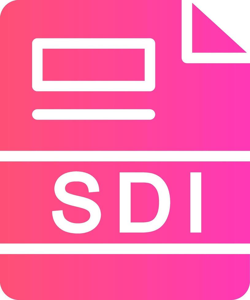 sdi criativo ícone Projeto vetor