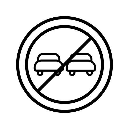 Vector Ultrapassar ícone proibido