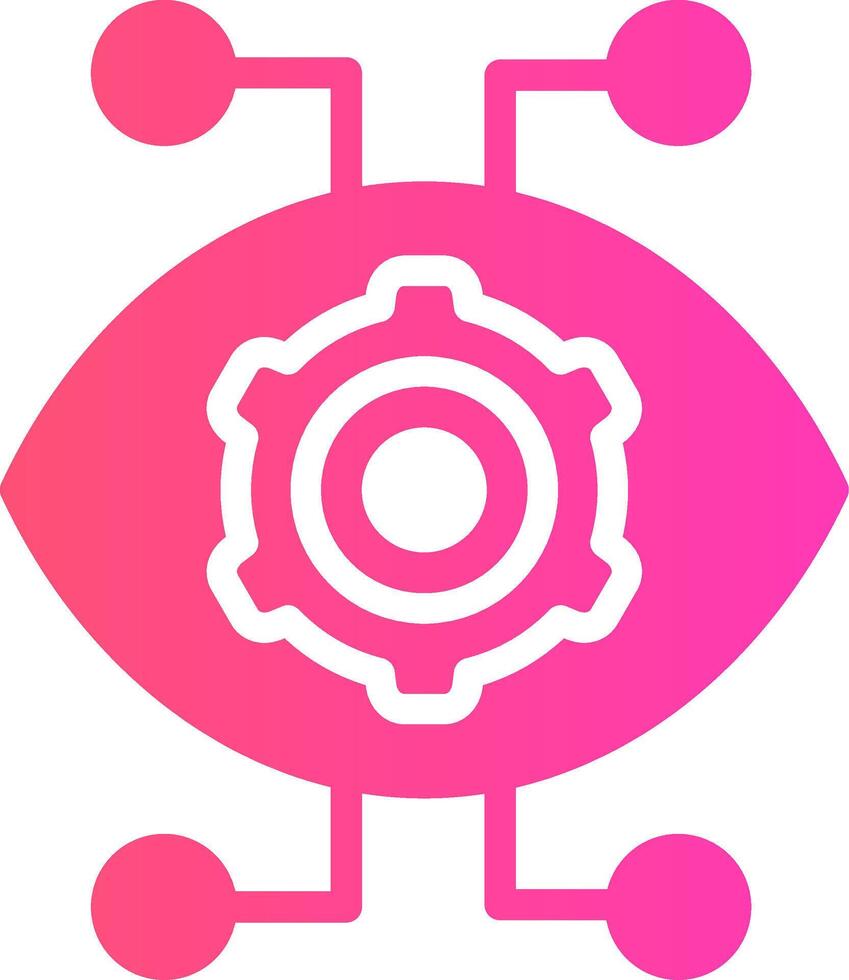 robótica olho criativo ícone Projeto vetor