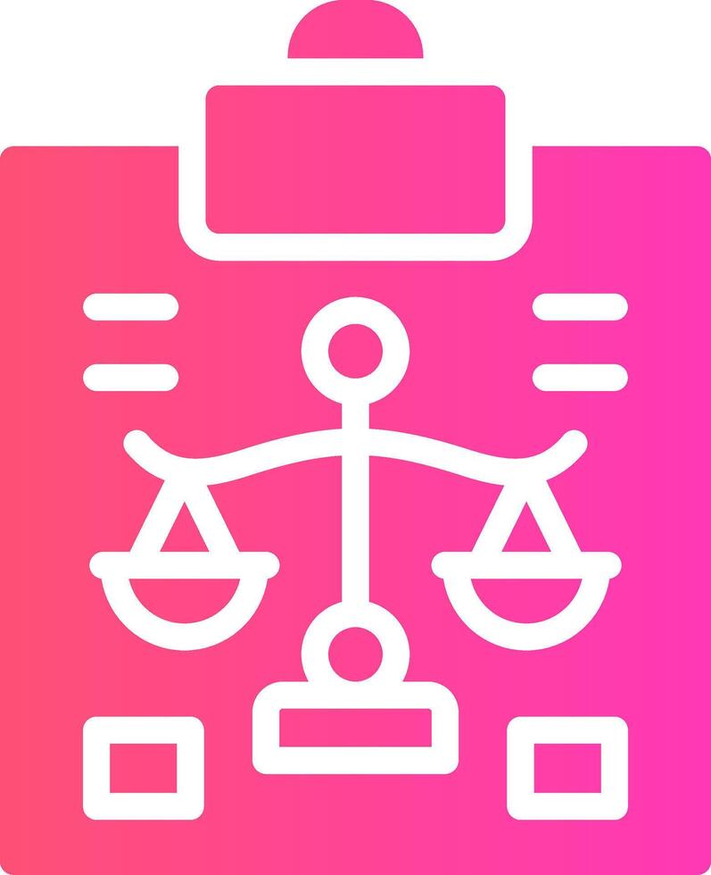 design de ícone criativo de ação judicial vetor