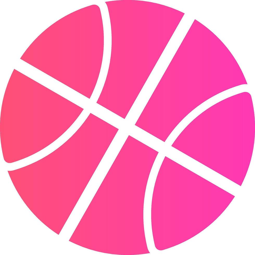 design de ícone criativo de basquete vetor