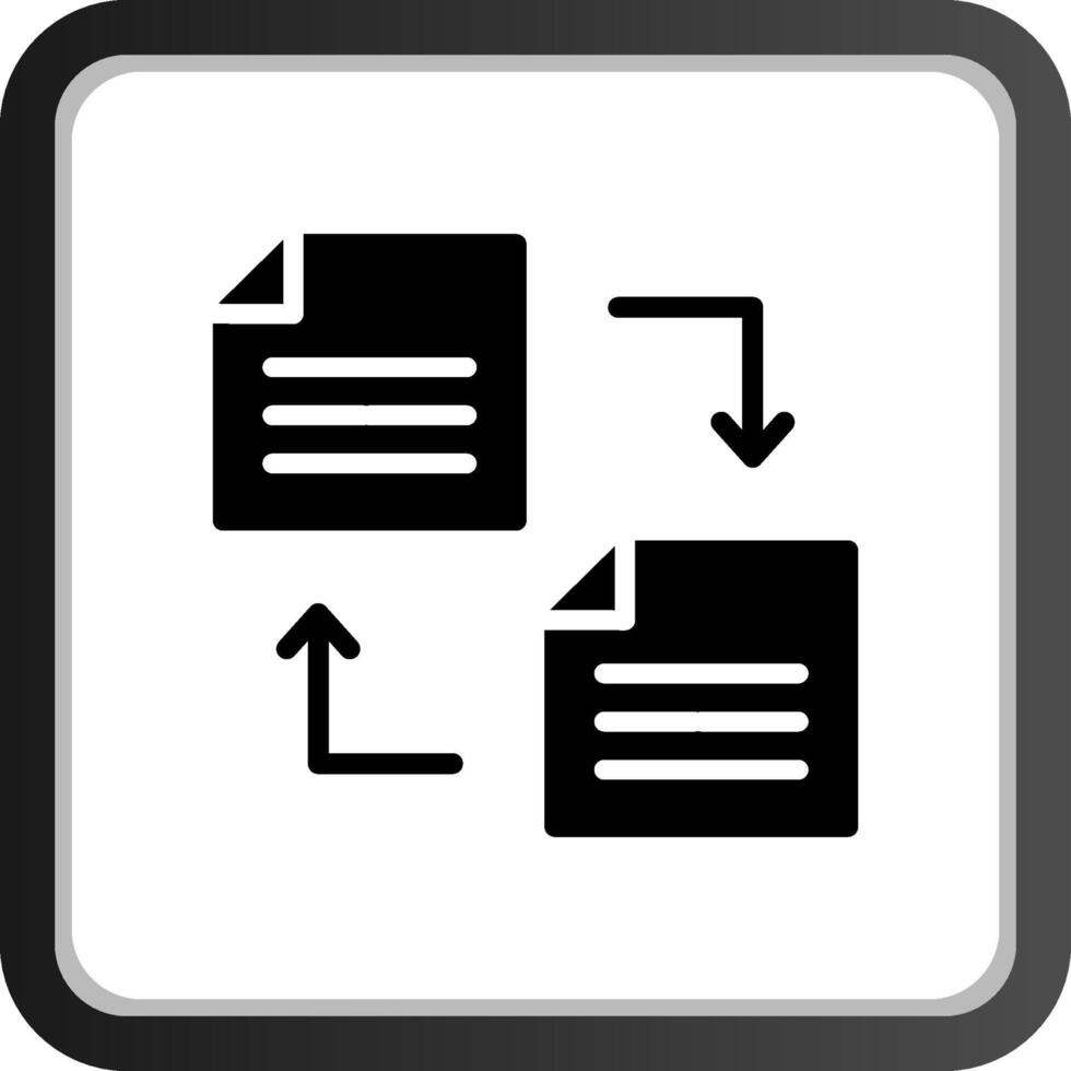 design de ícone criativo de transferência de arquivo vetor