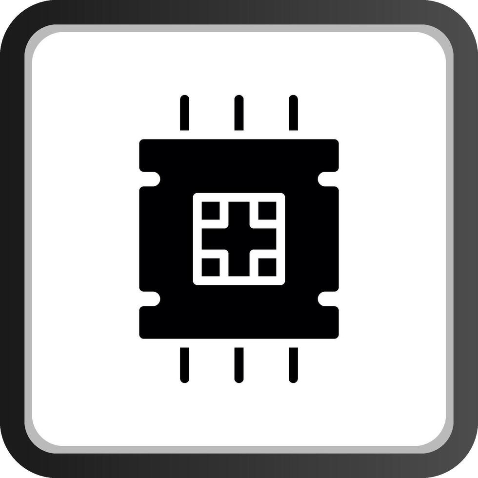 design de ícone criativo do processador vetor